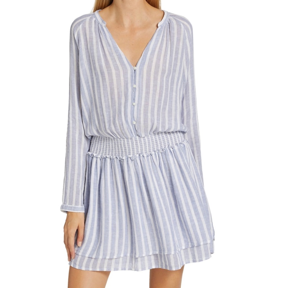 Linen-blend Mini Dress